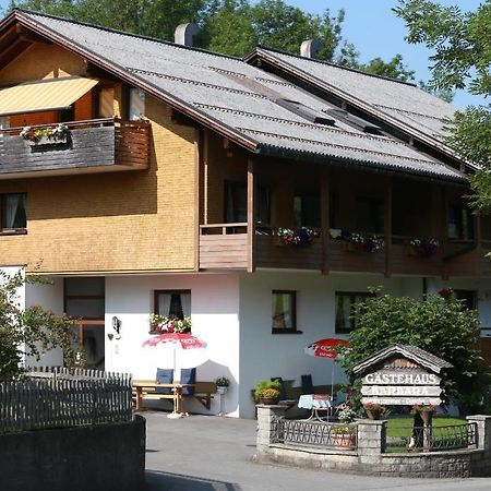 Gaestehaus-Pension Barbara Andelsbuch Exteriör bild